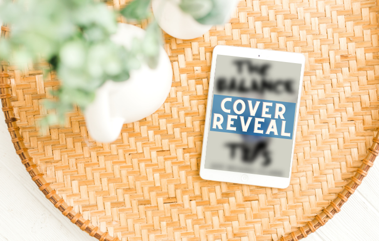 Kindle showing a blurred cover and the words Cover Reveal on top