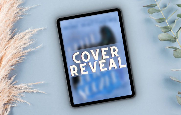 Kindle showing a blurred cover and the words Cover Reveal on top